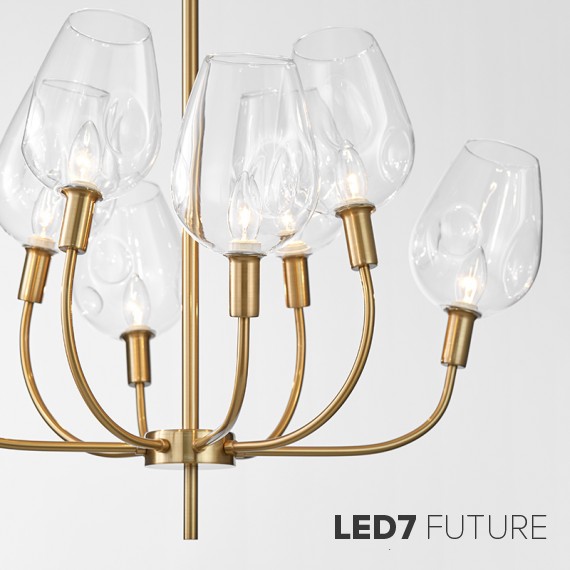 Loft Industry Modern - Button Chandelier